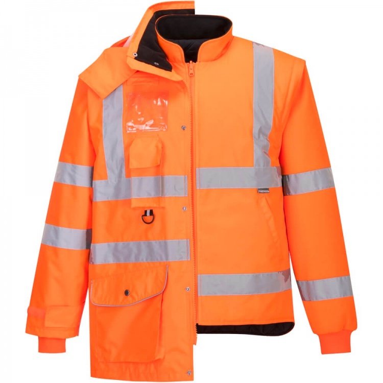 Portwest RT27 Hi Vis Breathable 7-in-1 RIS-3279-TOM Traffic Jacket